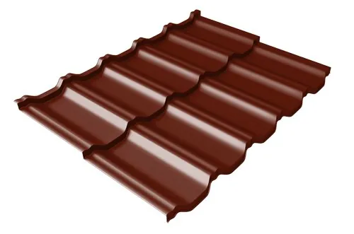 Металлочерепица модульная Квинта Uno Grand Line c 3D резом 0,5 Quarzit lite RAL 3005 красное вино купить в Волоколамске