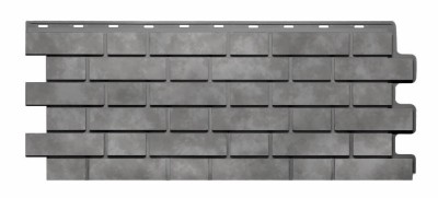 Фасадная панель FineBer, Кирпич Клинкерный 3D Бежево-Серый