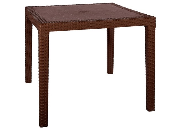 Стол квадратный FIJI Quatro Table Коричневый купить в Волоколамске