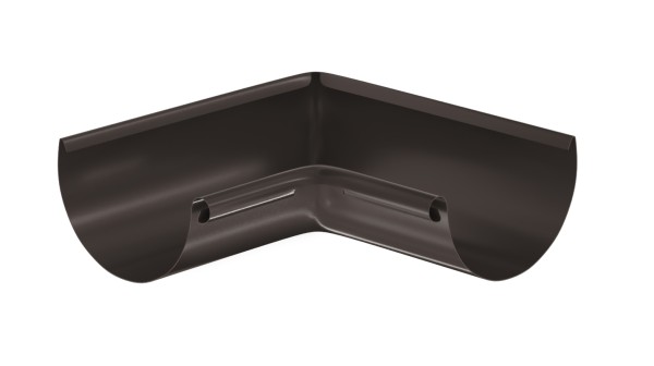 Водосток Aquasistem, система 125x90 - Угол желоба, внутренний 90° RR 32 Тёмно-Коричневый купить в Волоколамске