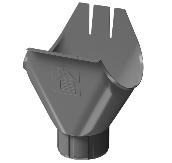 Воронка желоба D125 Döcke STAL PREMIUM Графит, (RAL 7024) купить в Волоколамске