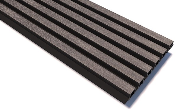 Реечные панели WOODVEX Lines Ultra Smoke gray купить в Волоколамске