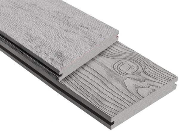 Террасная доска ДПК Outdoor 3D полнотелая STORM/OCEAN GREY серая микс купить в Волоколамске