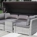 Диван-Трансформер AFINA плетеный из иск. ротанга AFM-320G Grey купить в Волоколамске