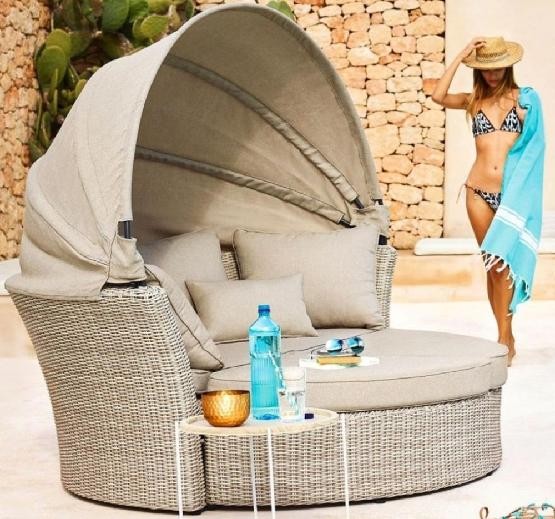 Диван-Трансформер AFINA плетеный из иск. ротанга AFM-325 Beige купить в Волоколамске