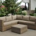 Комплект мебели AFINA плетеной из иск. ротанга YR825B Beige купить в Волоколамске