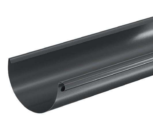 Водосток Aquasistem, система 150/100 - Водосточный желоб 3.00м RAL 7024 Тёмно-серый купить в Волоколамске