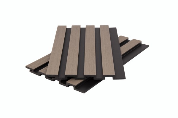 Стеновая панель брусковая двухцветная co-extrusion, snow mix купить в Волоколамске