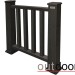 Ограждение из ДПК Outdoor Классик 3D STORM чёрный купить в Волоколамске