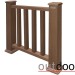 Ограждение из ДПК Outdoor Классик 3D STORM коричневый микс купить в Волоколамске