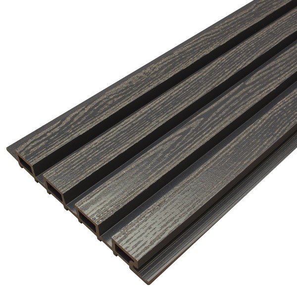 Фасадная доска из ДПК Faynag Wood Рейка Мокрый Асфальт купить в Волоколамске