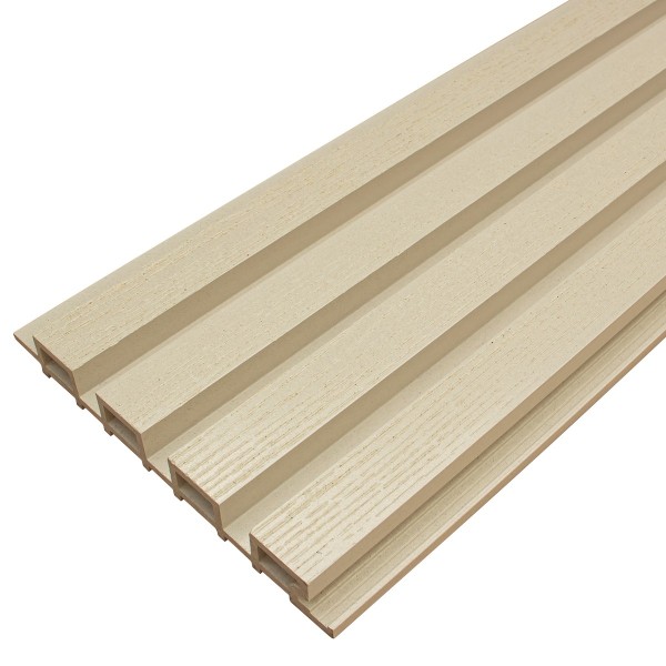 Фасадная доска из ДПК Faynag Wood Рейка Слоновая кость купить в Волоколамске