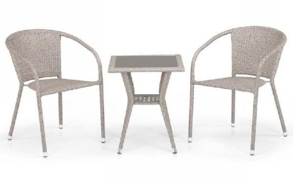 Комплект плетеной мебели AFINA из иск. ротанга T25C/Y137C-W85 Latte 2Pcs купить в Волоколамске