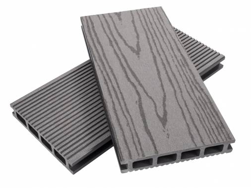 Террасная доская ДПК NanoWood ECO Max Серый