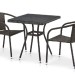 Комплект плетеной мебели AFINA из иск. ротанга T282BNT/Y137C-W53 Brown 2Pcs купить в Волоколамске