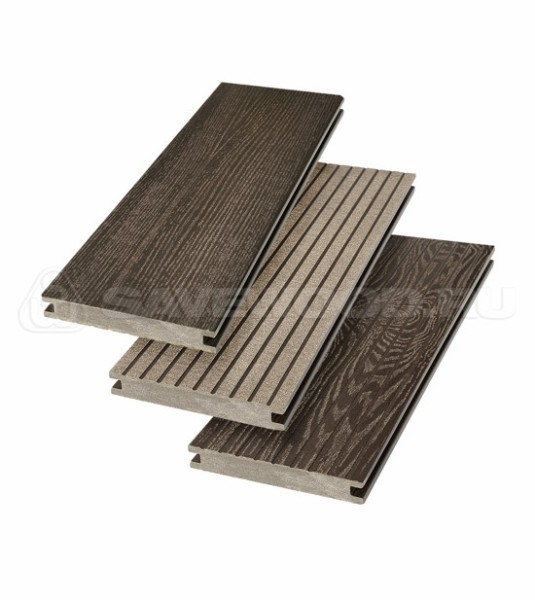 Террасная доска SW Fraxinus (R) полнотелая «SaveWood» Темно-коричневый купить в Волоколамске