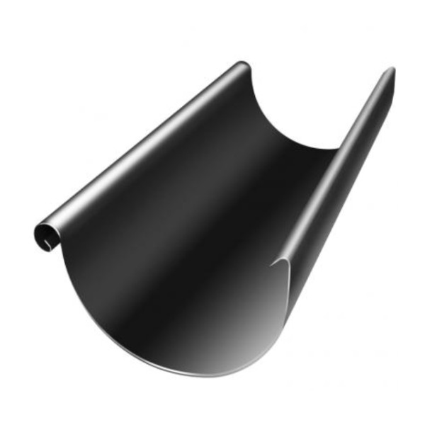 Водосток Grand Line 125x90 – Желоб 3м RAL 9005 купить в Волоколамске