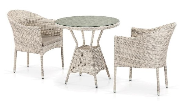 Комплект плетеной мебели AFINA из иск. ротанга T705ANT/Y350-W85 Latte 2Pcs купить в Волоколамске
