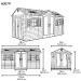 Сарай пластиковый LifeTime 15x8 DD купить в Волоколамске