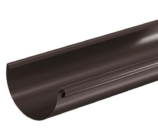 Водосток Aquasistem, система 150/100 - Водосточный желоб 3.00м RR 32 Тёмно Коричневый купить в Волоколамске