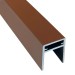 П-профиль Алюминиевый EasyDecking 35x25 Коричневый купить в Волоколамске