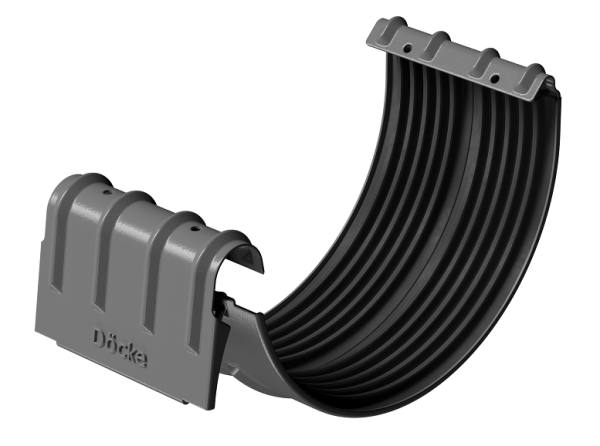 Соединитель желобов D125 Döcke STAL PREMIUM Графит, (RAL 7024) купить в Волоколамске