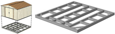 Основание-фундамент для сарая Barnas 3*2м
