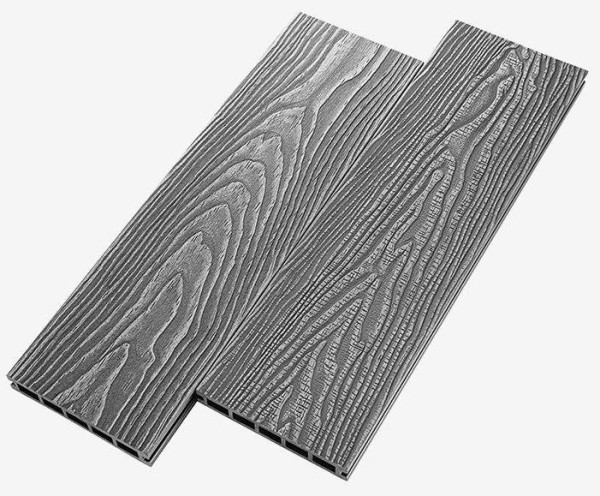 Террасная доска из ДПК RusDecking Unodeck Vintage - Серый купить в Волоколамске