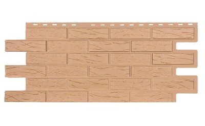 Фасадная панель T-Siding Кирпич Саман Эко Крем